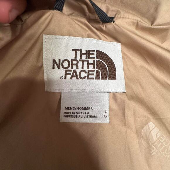 TheNorthFace Green Camo Snap Button Placket DryVent Mountain Parka Windbreaker L - Picture 3 of 8